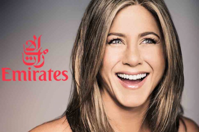 Jennifer Aniston az Emirates új kampányának arca