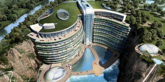 Föld alá épült hotel Kínában